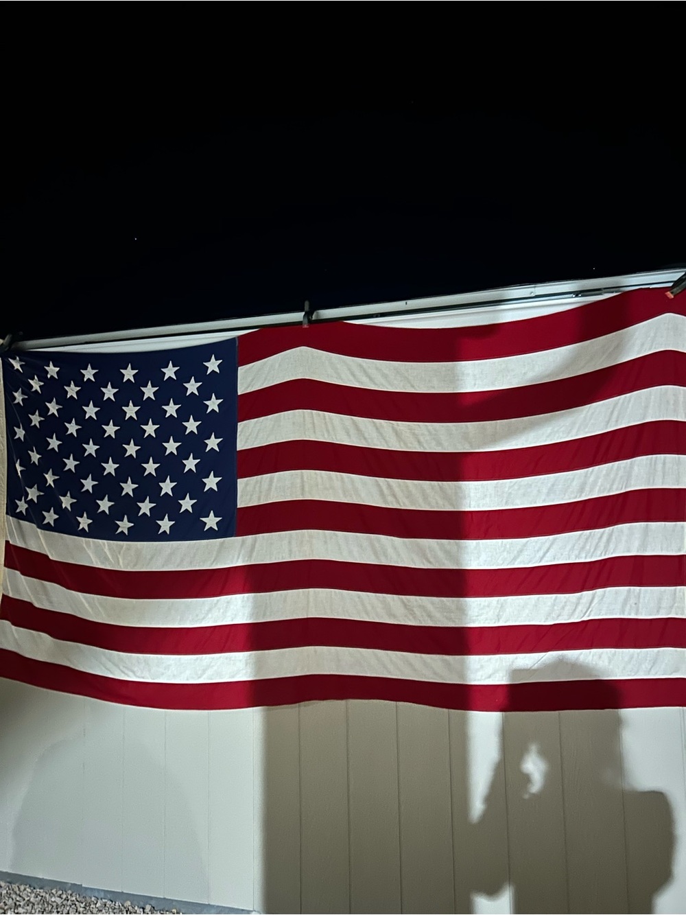 American Flag Cotton Wall Hanging - Red White Blue